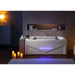 Baignoire Balnéo rectangulaire D-Cleveland 46 jets