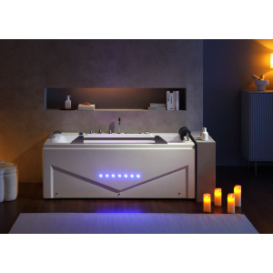 Baignoire rectangulaire Cleveland Gauche 46 jets