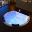 Baignoire balnéo ronde encastrable Noumea whirlpool 24 jets
