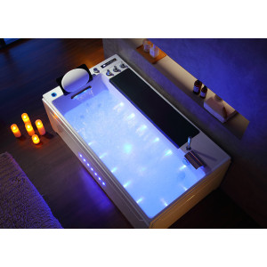 Baignoire balnéo rectangulaire Monté-Cristo 40 jets + massage des cervicales Baignoire balnéo rectangulaire Monté-Cristo 40 jets + massage des cervicales