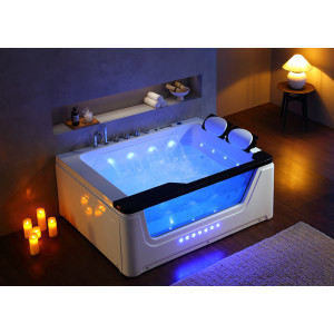 Belle et grande baignoire balneo rectangulaire Panama