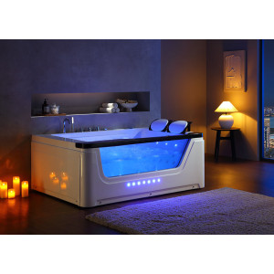 Grande baignoire balnéo 2 places et hublot Panama