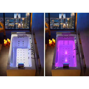 La thalasso à domicilie dans une baignoire  avec chromothérapie 