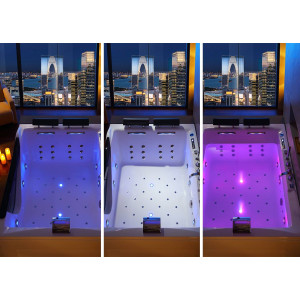 48 jets de massage et chromothérapie pour détendre votre corps de la tête aux pieds