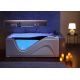 Baignoire Balnéo rectangulaire G-Cayenne whirlpool 48 jets avec hublot