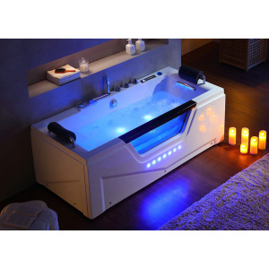 Baignoire Balnéo rectangulaire Océanie 40 jets + massage des cervicales