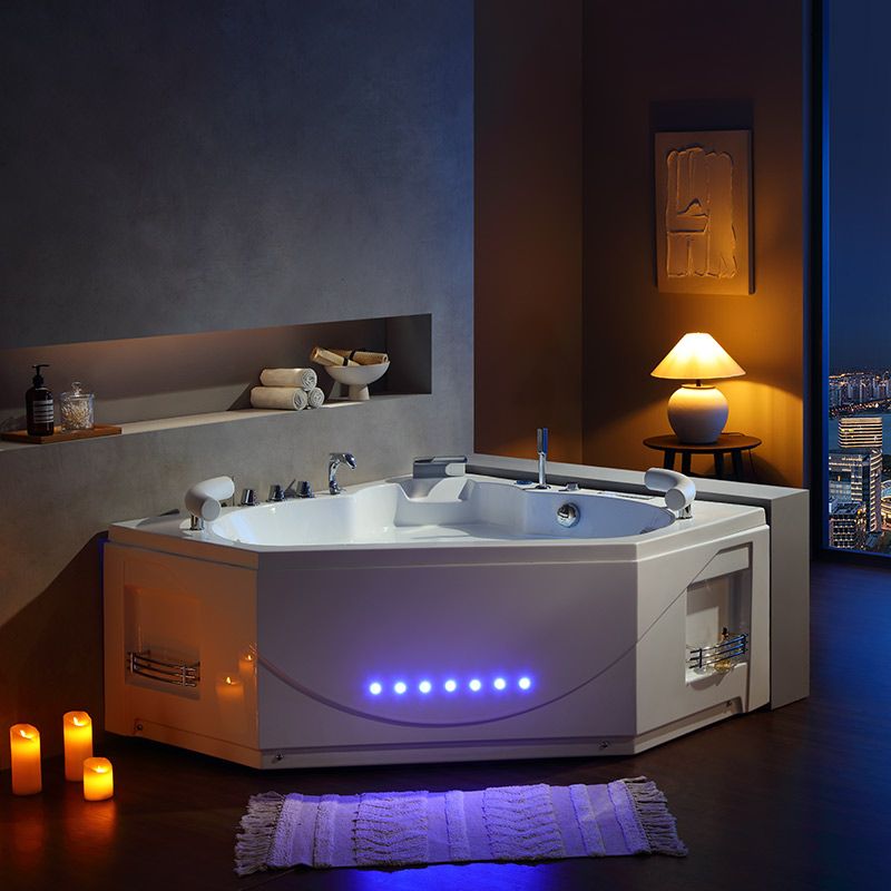 Baignoire luxueuse balneo d'angle Dubaï 47 jets