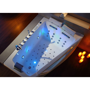 Baignoire asymétrique 2 personnes avec jets massant G-Neptune 