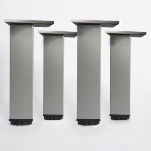 Lot de 4 pieds pour meubles carrés en 200 mm