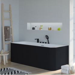 Plan dimensions Baignoire îlot Cardano Black