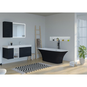 Baignoire îlot Lizarra Black Baignoire îlot Lizarra Black