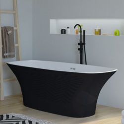 Plan Dimensions Baignoire îlot Lizarra Black