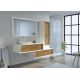 Meuble salle de bain BELSITO 1200 bois naturel et blanc