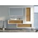 Meuble salle de bain BELSITO 1200 bois naturel et blanc