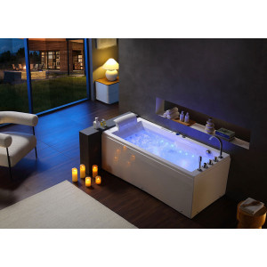 Baignoire balneo rectangulaire Mumbai-D 30 jets
