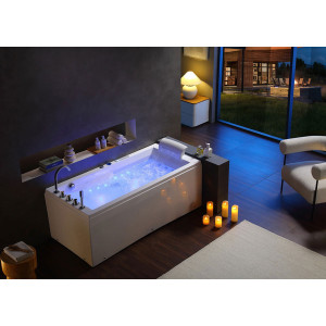 Baignoire balneo rectangulaire Mumbai-G 30 jets