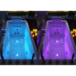Baignoire balneo rectangulaire Mumbai-G 30 jets