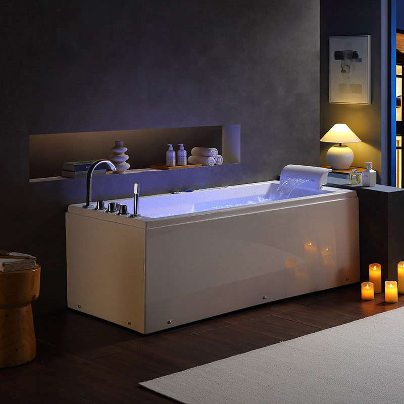 Baignoire balnéo 30 jets retangulaire Mumbai-G 1 place | Salledebain-online