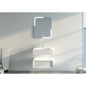 Meuble salle de bain FLORENTINO 60cm Blanc mat
