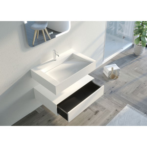 Meuble simple vasque salle de bain FLORENTINO 800B