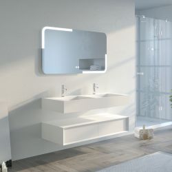 Ensemble Meuble salle de bain FLORENTINO 120cm Blanc