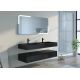 Meuble noir mat salle de bain FLORENTINO 1400N