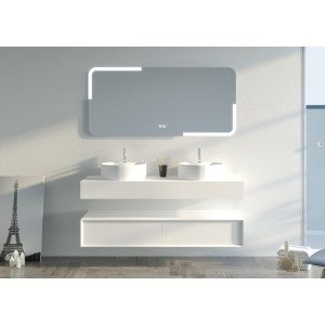 Bel Ensemble salle de bain FABRIANO 1400 Blanc