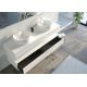 Meuble + espace rangements pour salle de bain FABRIANO 1600 Blanc