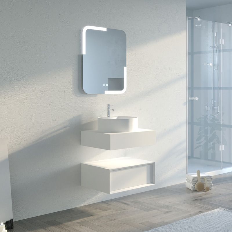 Meuble salle de bain FABRIANO 60cm Blanc et mat