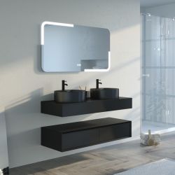 Ensemble salle de bain FABRIANO 120cm Noir