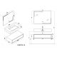 Plan Meuble salle de bain FLORENTINO 1000B