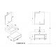 Plan Meuble salle de bain FLORENTINO 600B