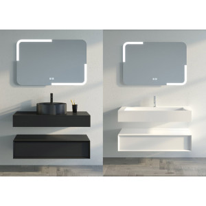 Miroir Rectangulaire avec LED PRISMA_1000