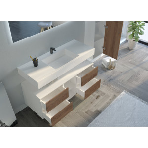 Tiroirs et rangements Meuble Visenza 1200  Scandinave vintage et Blanc