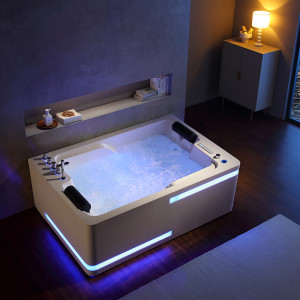 Baignoire balnéo Design rectangulaire MASAYA 57 jets
