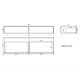Plan Meuble salle de bain AVELLINO 1600B