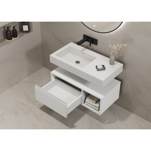 Rangements meuble salle de bain ROMANZA 90B