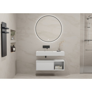 Meuble salle de bain ROMANZA 90 cm Blanc