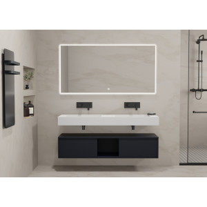 Meuble salle de bain ROMANZA 1400 Noir