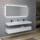 Meuble double vasque salle de bain AVELLINO 1600