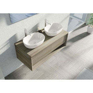 Meuble 120cm scandinave salle de bain SANZA