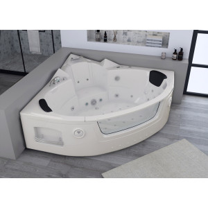 Baignoire Balnéo d'angle Maeva 39 jets