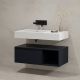 Meuble simple vasque salle de bain ROMANZA 90N