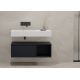Meuble salle de bain 90 cm noir ROMANZA
