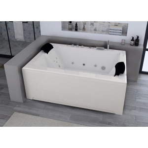 Baignoire balnéo rectangulaire Elle&Lui 40 jets