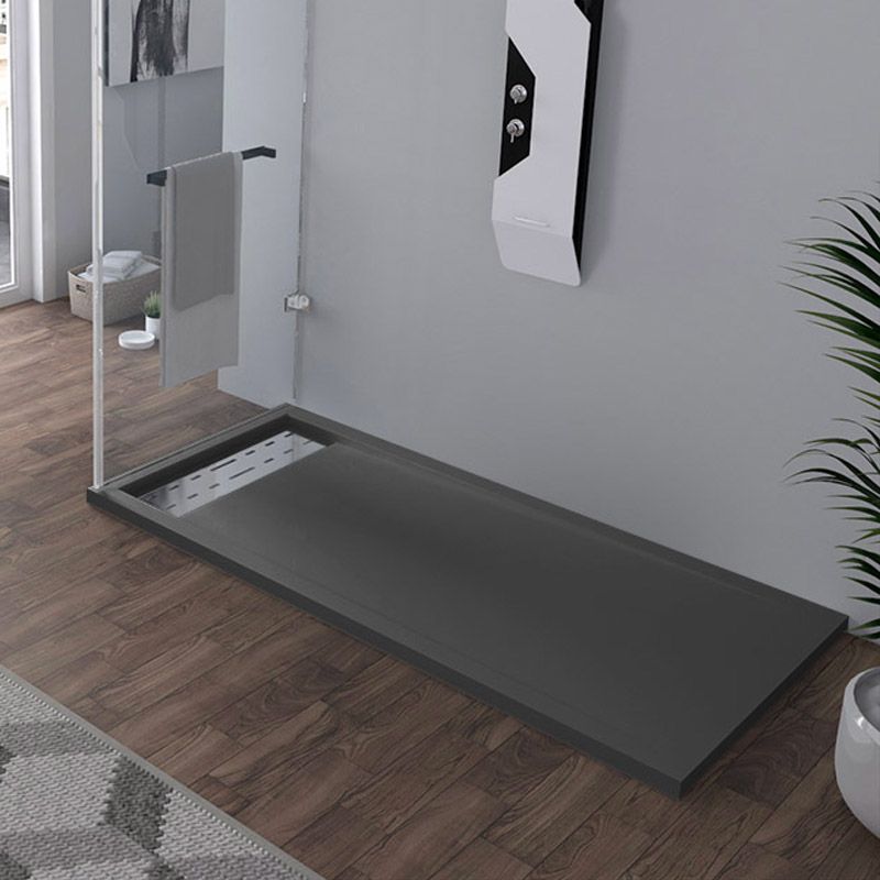 Receveur en gel coat ALICANTE Graphite 160x80cm