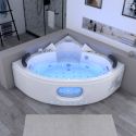 Baignoire balnéo d'angle Corleone 48 jets Whirlpool