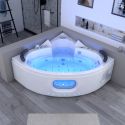 Baignoire balnéo d'angle Corleone 48 jets Whirlpool