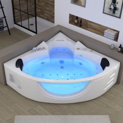Baignoire Balnéo d'angle Seattle-S Garantie 5 ans