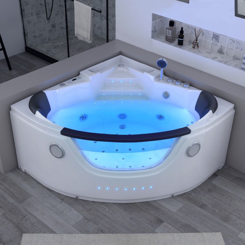 Baignoire avec hublot Balnéo d'angle Escapade 27 jets